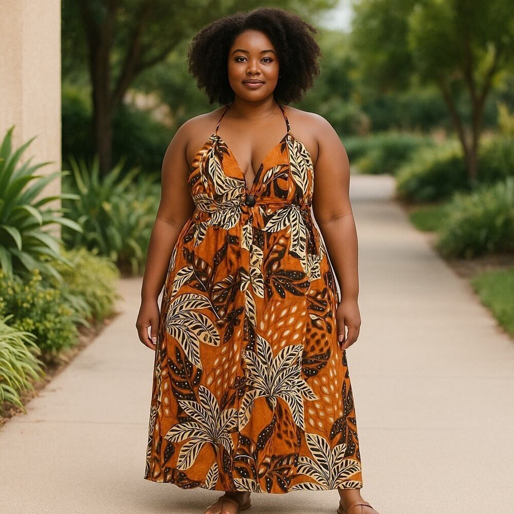 Sincerely Jules Brown and White Jumpsuit